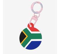 South Africa Flag Dog Tags Round Pet Tag,Acrylic Pet ID Tags Durable and Stylish,Perfect for Small to Large Pets