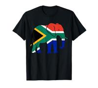 South Africa Flag Elephant Silhouette T-Shirt