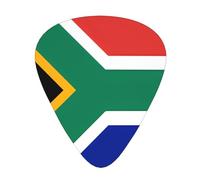 South Africa Flag Fashion Colour Guitar Picks 12 Packï¼Œ For Acoustic Guitar Electric Guitar Ukulele