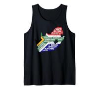 South Africa Flag Food Maps Africans Tank Top