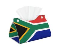 South Africa flag High-grade Faux Leather Tissue Box Cover