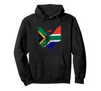 South Africa Flag Jamaica Butterfly South African Roots Pullover Hoodie