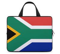 South Africa Flag Laptop Bags Ultra-Thin, Lightweight & Waterproof 12inch Laptop Sleeve, Durable Neoprene Material, Portable Protective Computer Bag with Hand Strap