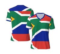 South Africa Flag Men's Football Jersey - Lightweight and Durable Sports Apparel for Game-Day and Practice, Soccer Shirt, Sports Jersey, Team Jersey, Athletic Top