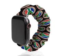 South Africa Flag Novelty Stretch Watch Strap Compatible For IWatch Funny Smart Watches Bands