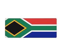 South Africa Flag Pattern Oversized Keyboard and Mouse pad 12x31.5 inches, Lock-Edge Design, Non-Slip and wear-Resistant,