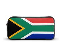 South Africa Flag Pencil Case Large Capacity, Minimalist Pencil Pouch, Lightweight & Durable Small Storage Bag for Office Supplies Organizer