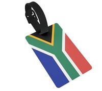 South Africa Flag Print Luggage Tags Quick Install Airplane Travel Essentials for Suitcases Durable PVC Bag Tag