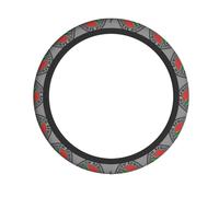 South Africa Flag Print Steering Wheel Cover Non-Slip All Seasons Protection Comfortable Cars Accessory