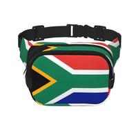 South Africa flag Printed Fashion Crossbody Bag, Hiking Waist Bag, Square Double Layer Travel and Fitness Shoulder Bag