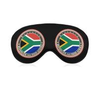 South Africa Flag Printed Sleep Mask Novelty Eye Cover | Funny Soft Adjustable Blindfold Eyes Masks Blocks Light 8" X 4"