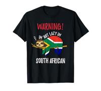 South Africa Flag Sloth Im Not Lazy Im South African T-Shirt