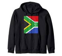 South Africa Flag South African Heart Proud National Day Zip Hoodie