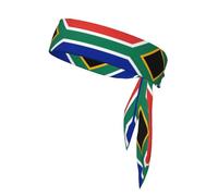 South Africa Flag Tie Headband for Women & Men - Stylish Sports Head Tie, Suitable for Various Sports Activities