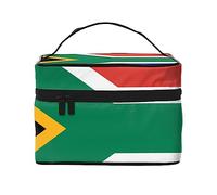 South Africa Flag Travel Makeup Bag - Elegant and Spacious Cosmetic Organizer for On-The-Go
