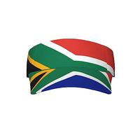 South Africa Flag Unisex Sun Visor Hat Adjustable Empty Top Golf Tennis Cap for Outdoor Sports Summer Beach Black, Black, One Size, Black, One Size