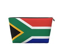South Africa Flag Vagilo Leather Toiletry Bag - Stylish & Durable Toiletry Kit for Travelers, Cosmetic Organizer, Makeup Bag, Carry-On, Portable Organizer, Zippered Pouch