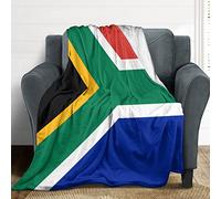 South Africa Flannel Bed Blanket South Africa Flag Soft Warm Fluffy Plush Throw Blanket for Sofa Chair Living Room Bedroom Office Travel,30"x40"