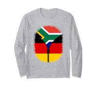 South Africa Germany Flag South African German Zipper Long Sleeve T-Shirt