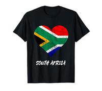 South Africa Heart South African Flag Safari South African T-Shirt
