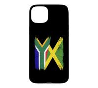 South Africa Jamaica Half Flag South African Jamaican Case for iPhone 15 Plus