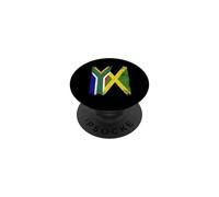 South Africa Jamaica Half Flag South African Jamaican PopSockets Adhesive PopGrip