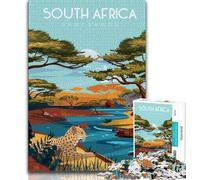 South Africa Jigsaw Puzzles for Adults 1000 Piece Puzzle,Help The Brain Exercise Addictive Toys to Cultivate Patience A Work of Art 75x50cm