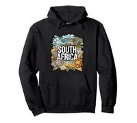 South Africa Lion Elephant Pointing Meme - African Souvenir Pullover Hoodie