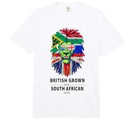 South Africa Lion Ideas for Kids & UK South African Flag Comfort Colors Adult Heavyweight T-Shirt