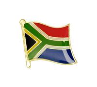 South Africa National Flag Metal Enamel Pin Badge - 1.9 x 1.6 cm Lapel Pin with Secure Clasp - Hard Enamel Finish for Patriotic Wear, Events, Souvenirs, and Collectors