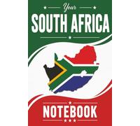 South Africa Notebook-Paperback: 6 x 9 College Ruled Notebook Featuring a South Africa Map Design in National Colors | 200 Pages