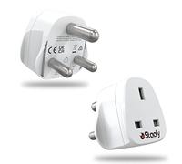 South Africa Power Adapter 2 Pack, Grounded Type M Adapter Plugs for South Africa,Travel Adapter UK To South Africa Fits Type G to South Africa Type M for Appliances under 250 V