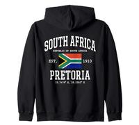 South Africa Pretoria Retro National Flag Zip Hoodie