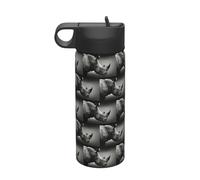 South Africa Rhino Printing Camping Hiking Hydration Canteens Leak Proof Vacuum Insulated Stainless Steel 18oz
