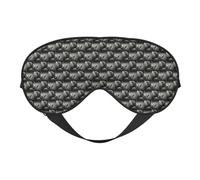 South Africa Rhino Printing Soft Dual-Use Sleep Blocks Light Efficiently Blackout Eye Mask for Sleeping