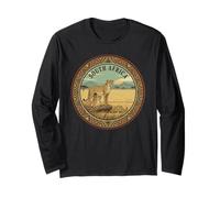 South Africa Safari Cheetah Family African Wildlife Vintage Long Sleeve T-Shirt