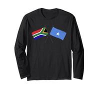 South Africa Somalia Crossed Flags South African Somali Long Sleeve T-Shirt