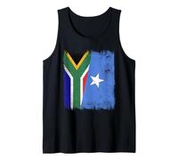 South Africa Somalia Half Flag South African Somali Pride Tank Top