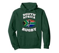 South Africa Springboks Rugby Pullover Hoodie, Adult Unisex, Dark Green, Small
