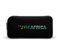 South Africa Text Art Cute Pencil Case Large Capacity Makeup Pouch Portable Pencil Bag with Zippered