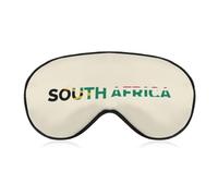 South Africa Text Art Sleep Mask Adjustable Eye Shade Cover | Soft Sleeping Masks with Elastic Strap