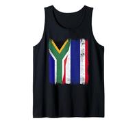 South Africa Thailand Half Flag South African Thai Roots Tank Top