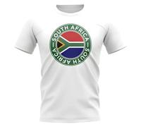 South Africa Women's Womens Football Badge T-Shirt in White | Size: Medium South Africa White M