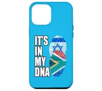 South African And Israeli Mix DNA Flag Heritage Case for iPhone 12 Pro Max