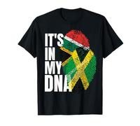 South African And Jamaican DNA Mix Heritage Flag T-Shirt