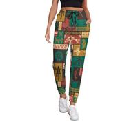 South African Ethnic Pattern Women's Sweatpants Casual Joggers Pants Sports Trousers Track Pants Lounge Pants S