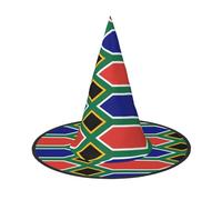 South African flag 1 PC Halloween Witch Hat Costume Party Hat Suitable for Stage Play Accessories