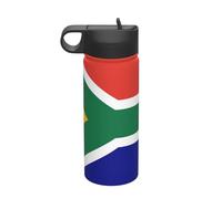 South African Flag 18oz Sports Insulated Kettle Stainless Steel Vacuum Sports Outdoor Daily Household Use
