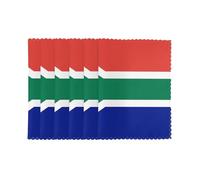 South African flag 6-Piece Printed Placemat Set | 12x18-Inch Insulated Tabletops | Ideal Home Decor to Elevate Everyday Dining