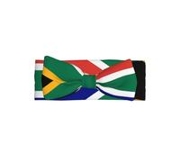 South African flag Baby Bow Headband for Girls - Soft & Stretchy Polyester Infant Headband, Perfect for Newborns, 0-6 Months, Baby Gift, Photo Prop